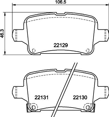 Textar 2212905 - Тормозные колодки, дисковые, комплект avtokuzovplus.com.ua