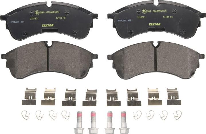 Textar 2217801 - Гальмівні колодки, дискові гальма autocars.com.ua