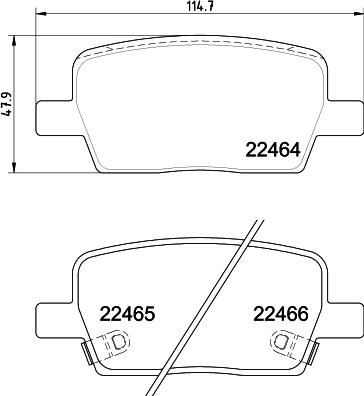 Textar 2246403 - Гальмівні колодки, дискові гальма autocars.com.ua