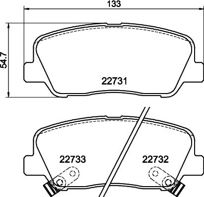 Textar 2273101 - Гальмівні колодки, дискові гальма autocars.com.ua