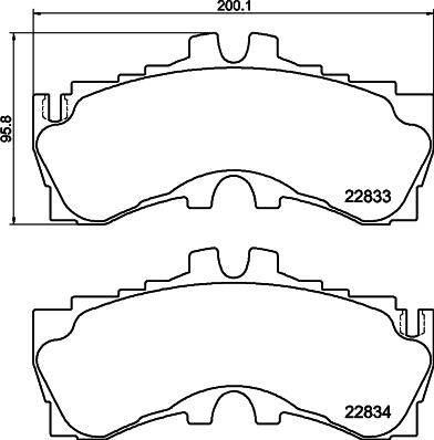 Textar 2283301 - Гальмівні колодки, дискові гальма autocars.com.ua