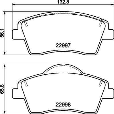 Textar 2299703 - Гальмівні колодки, дискові гальма autocars.com.ua