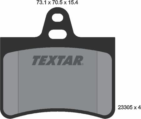 Textar 89015200 - Комплект гальм, дисковий гальмівний механізм autocars.com.ua