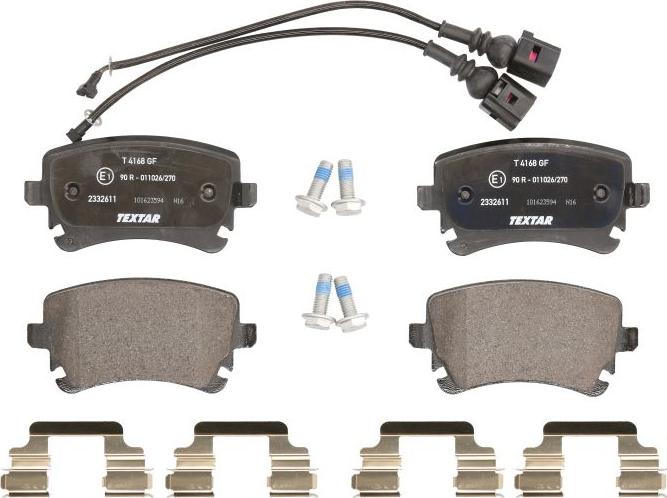 Textar 2332611 - Гальмівні колодки, дискові гальма autocars.com.ua