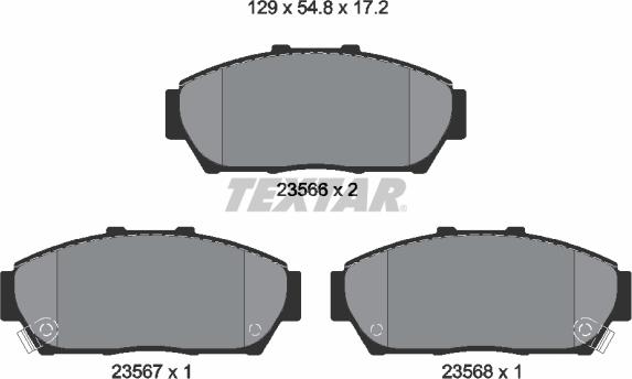 Textar 2356601 - Тормозные колодки, дисковые, комплект autodnr.net