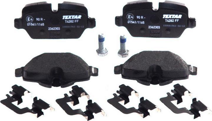 Textar 2362303 - Гальмівні колодки, дискові гальма autocars.com.ua