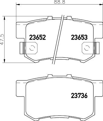 Textar 2365204 - Гальмівні колодки, дискові гальма autocars.com.ua