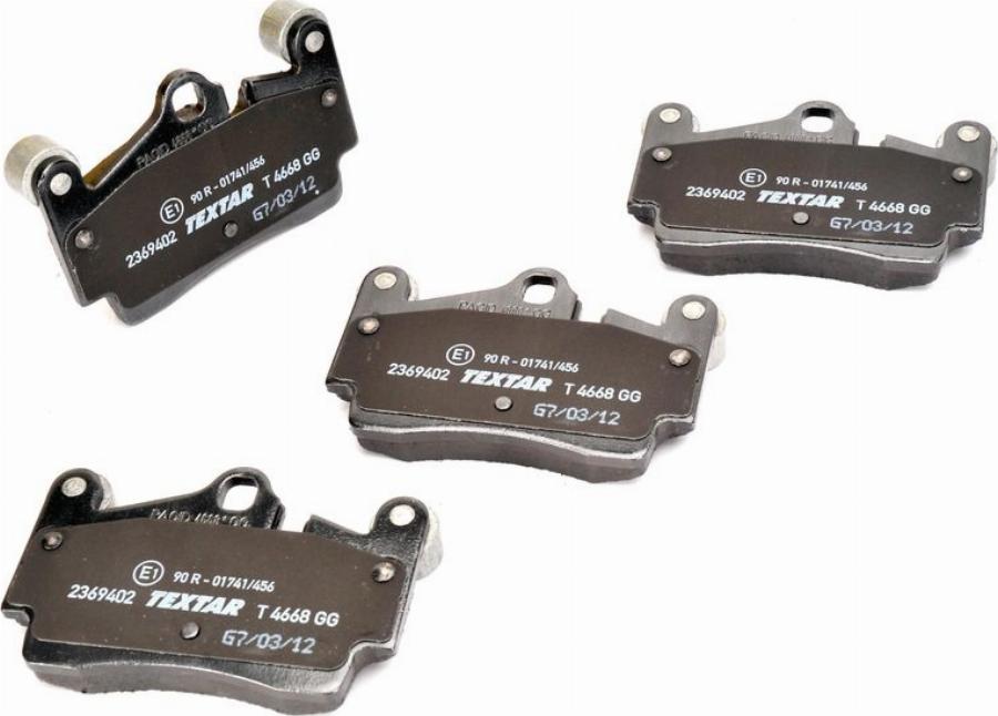 Textar 2369402 - Гальмівні колодки, дискові гальма autocars.com.ua