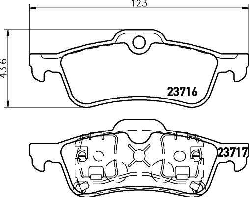 Textar 2371601 - Тормозные колодки, дисковые, комплект avtokuzovplus.com.ua