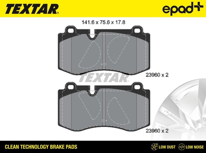 Textar 2396001CP - Гальмівні колодки, дискові гальма autocars.com.ua