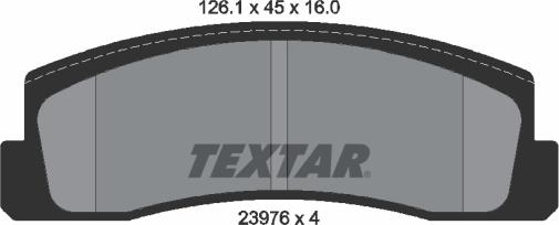 Textar 2397601 - Тормозные колодки, дисковые, комплект autodnr.net