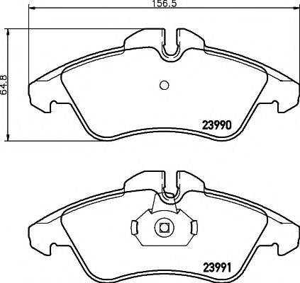 Textar 2399070 - Тормозные колодки, дисковые, комплект autodnr.net