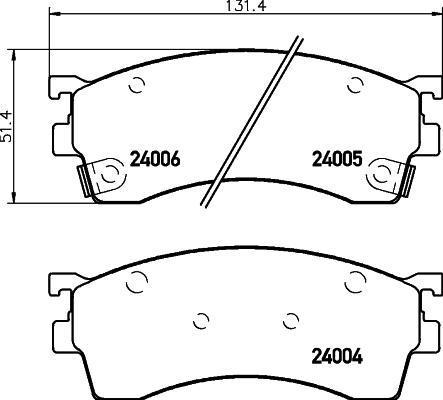 Textar 2400501 - Гальмівні колодки, дискові гальма autocars.com.ua