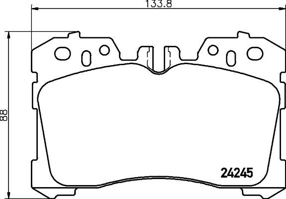 Textar 2424502 - Гальмівні колодки, дискові гальма autocars.com.ua