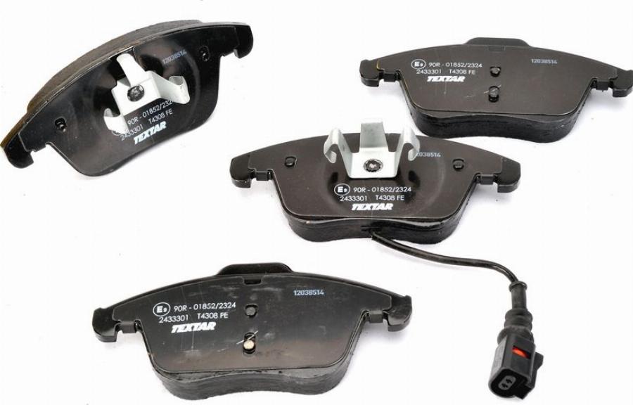 Textar 2433301 - Гальмівні колодки, дискові гальма autocars.com.ua