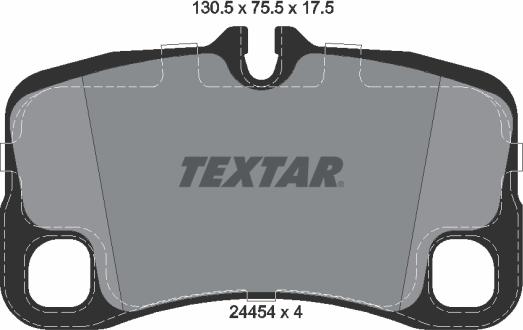 Textar 2445401 - Гальмівні колодки, дискові гальма autocars.com.ua