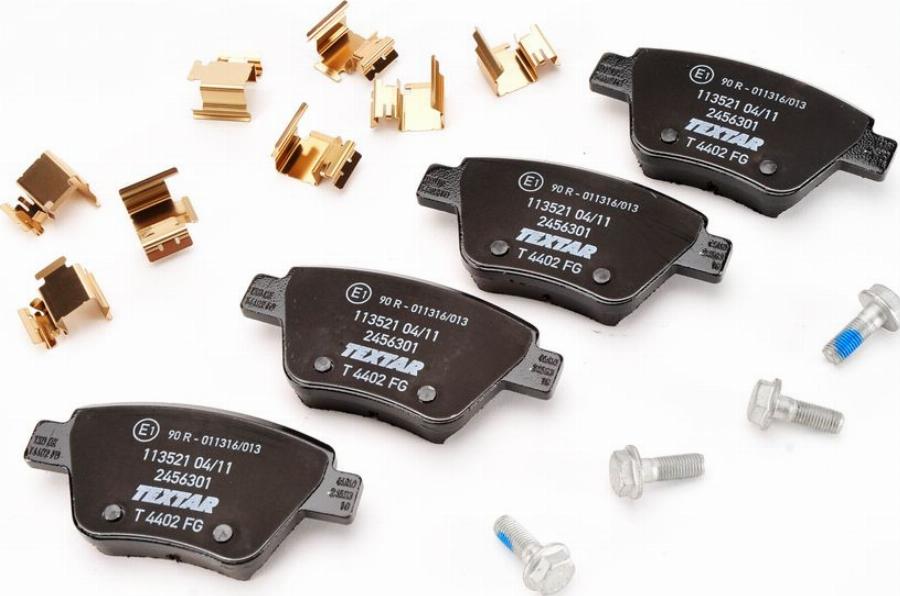 Textar 2456301 - Гальмівні колодки, дискові гальма autocars.com.ua