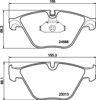 Textar 2468803 - Тормозные колодки, дисковые, комплект autodnr.net