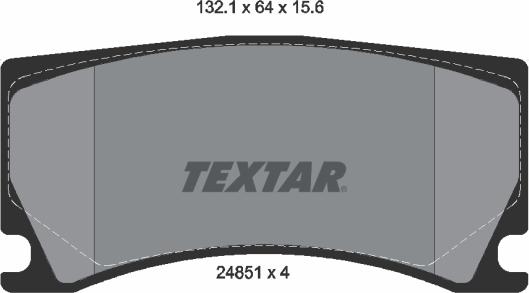 Textar 2485101 - Тормозные колодки, дисковые, комплект autodnr.net