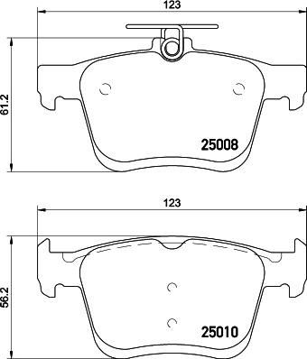 Textar 2500803 - Тормозные колодки, дисковые, комплект autodnr.net