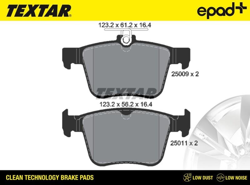 Textar 2500901CP - Тормозные колодки, дисковые, комплект autodnr.net