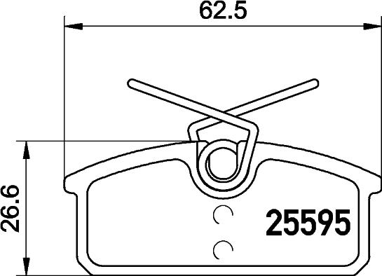 Textar 2559501 - Тормозные колодки, дисковые, комплект avtokuzovplus.com.ua