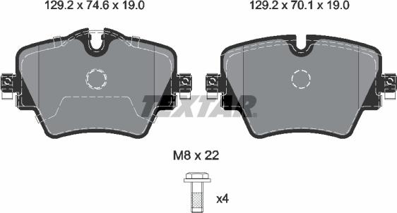 Textar 2561705 - Гальмівні колодки, дискові гальма autocars.com.ua