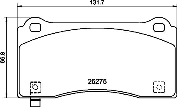 Textar 2627503 - Гальмівні колодки, дискові гальма autocars.com.ua