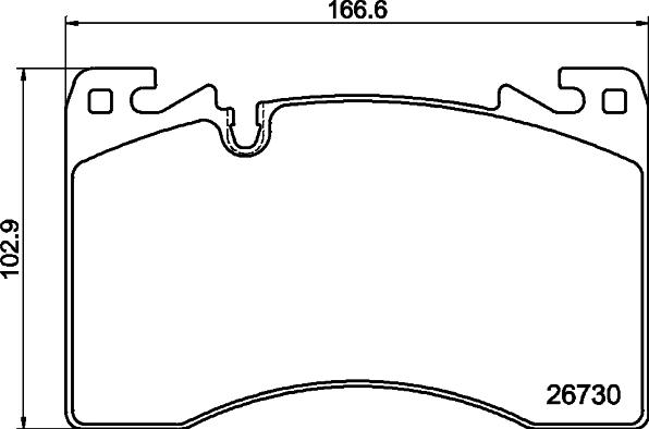 Textar 2673002 - Гальмівні колодки, дискові гальма autocars.com.ua