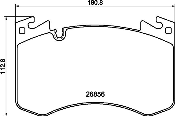 Textar 2685601 - Гальмівні колодки, дискові гальма autocars.com.ua