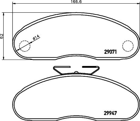 Textar 2907101 - Тормозные колодки, дисковые, комплект autodnr.net