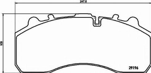 R Brake RB1193-066 - Гальмівні колодки, дискові гальма autocars.com.ua