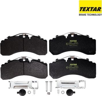 Textar 2952201 - Гальмівні колодки, дискові гальма autocars.com.ua