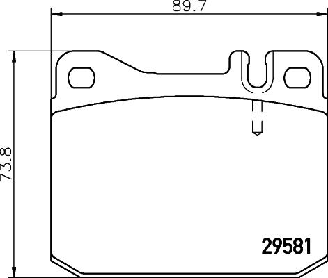 Textar 2958102 - Тормозные колодки, дисковые, комплект avtokuzovplus.com.ua