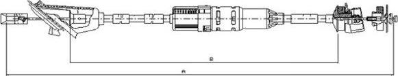 Textar 58014700 - Трос, управління зчепленням autocars.com.ua