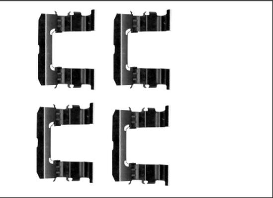 Textar 82540500 - Комплектуючі, колодки дискового гальма autocars.com.ua