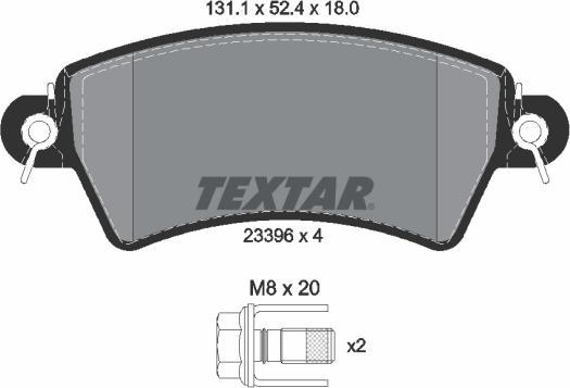 Textar 89015300 - Дисковый тормозной механизм, комплект autodnr.net
