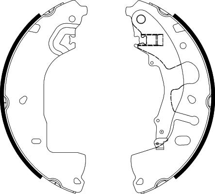 Textar 91088600 - Комплект гальм, барабанний механізм autocars.com.ua