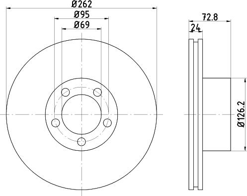 Textar 92011700 - Тормозной диск avtokuzovplus.com.ua