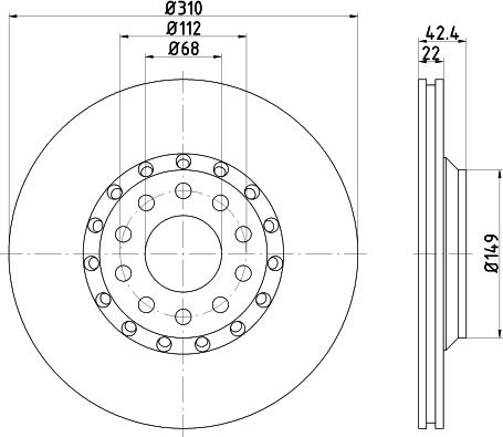 Textar 92122400 - Тормозной диск avtokuzovplus.com.ua