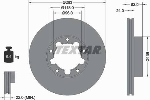 Textar 92174600 - Тормозной диск avtokuzovplus.com.ua