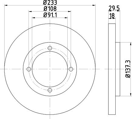 Textar 92254003 - Тормозной диск avtokuzovplus.com.ua