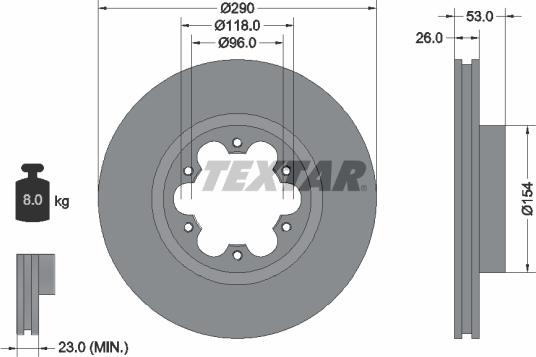 Textar 93240600 - Гальмівний диск autocars.com.ua