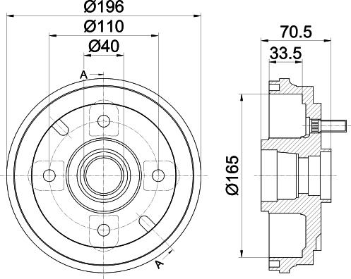 Textar 94039700 - Тормозной барабан avtokuzovplus.com.ua