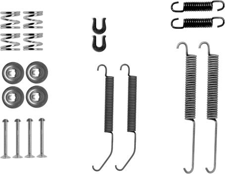 Textar 97039900 - Комплектуючі, барабанний гальмівний механізм autocars.com.ua