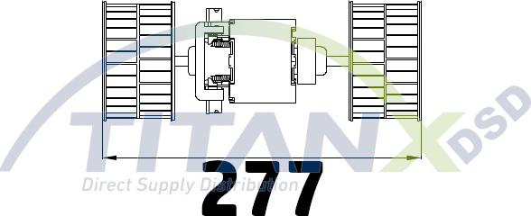 TITANX BL139003 - Вентилятор салону autocars.com.ua