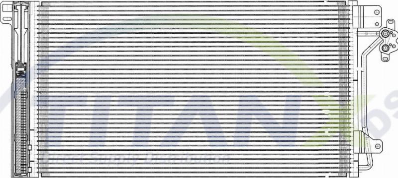 TITANX CD339003 - Конденсатор, кондиціонер autocars.com.ua