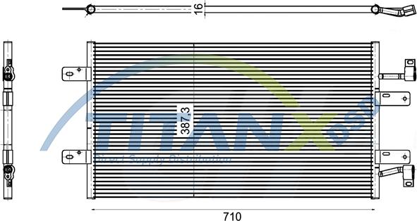TITANX CD369009 - Конденсатор, кондиціонер autocars.com.ua