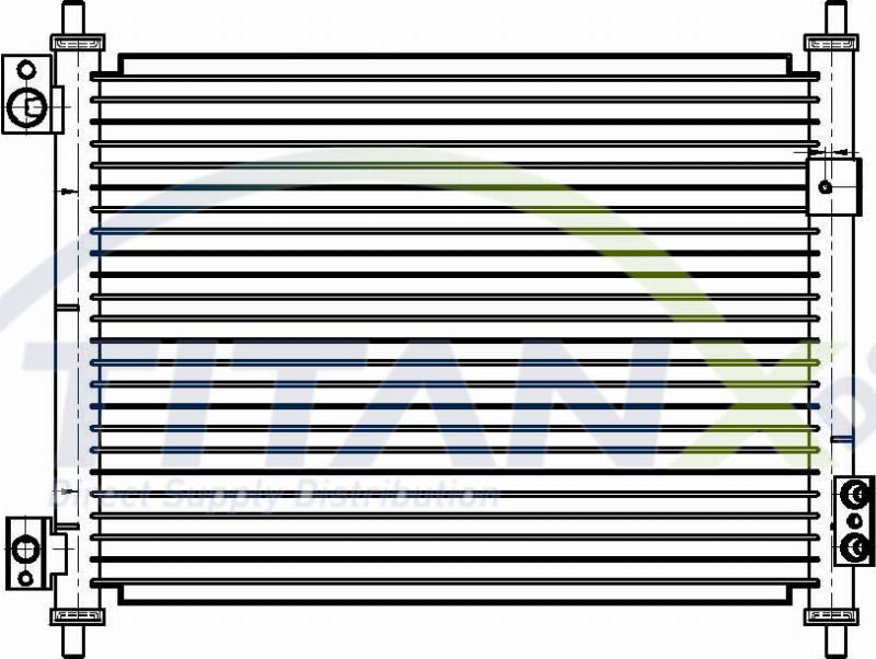 TITANX CD369015 - Конденсатор, кондиціонер autocars.com.ua