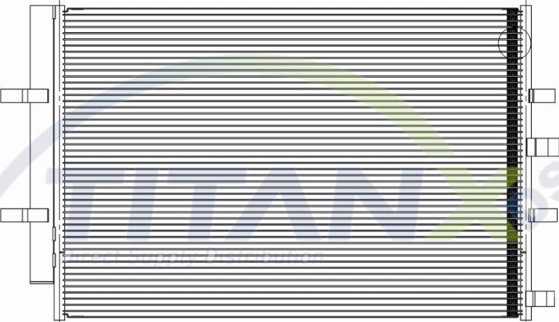 TITANX CD389004 - Конденсатор, кондиціонер autocars.com.ua